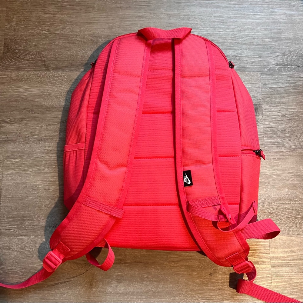 Nike Vivid Red Backpack with White Logo - Picture 6 of 6